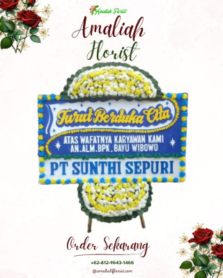 Papan Bunga Duka di Karang Intan